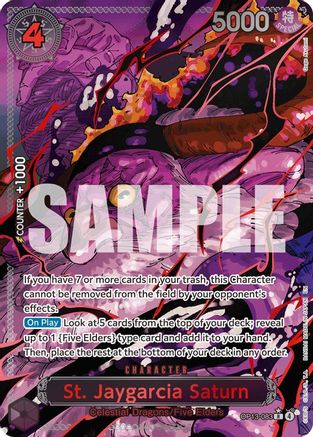 St. Jaygarcia Saturn (Red Alternate Art) - OP13-083 - Rare