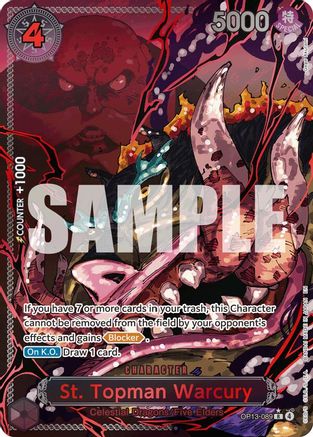 St. Topman Warcury (Red Alternate Art) - OP13-089 - Rare