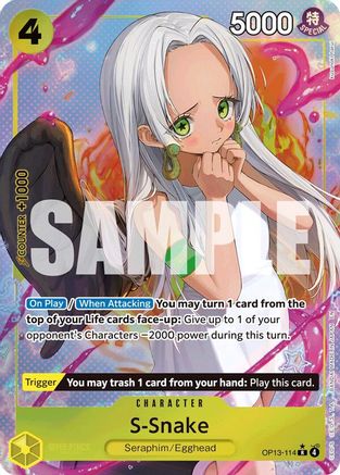 S-Snake (Alternate Art) - OP13-114 - Rare