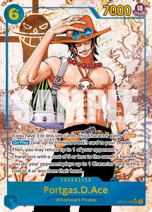 Portgas.D.Ace (119) (Alternate Art) - OP13-119 - Secret Rare