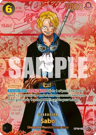 Sabo (120) (Red Manga) - OP13-120 - Secret Rare