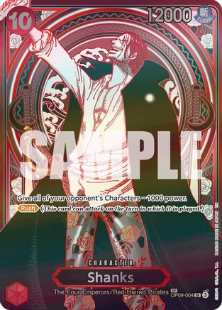 Shanks - OP09-004 (OP13 SP) (Silver) - OP09-004 - Super Rare