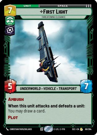 First Light - Threatening Elegance - 88/264 - Rare