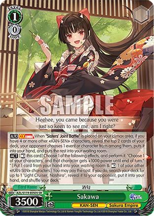 Sakawa (SR) - AZL/S119-E050SSR - Super Rare