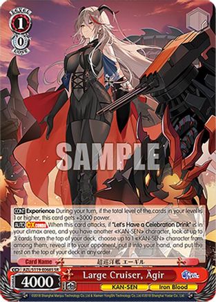 Large Cruiser, Agir (SR) - AZL/S119-E068SSR - Super Rare