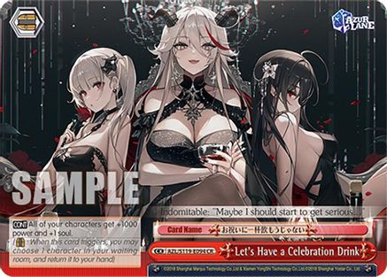 Let's Have a Celebration Drink - AZL/S119-E094CR - Climax Rare