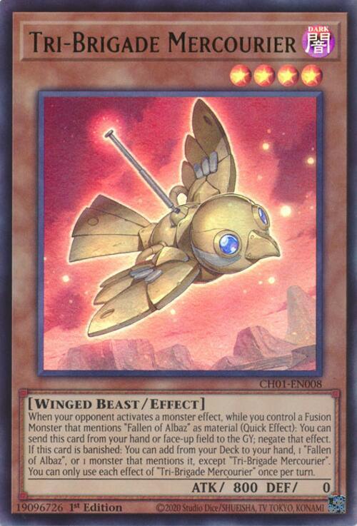 Tri-Brigade Mercourier - CH01-EN008 - Ultra Rare - 1st Edition