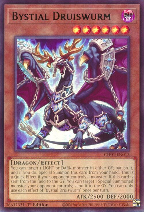 Bystial Druiswurm - CH01-EN013 - Ultra Rare - 1st Edition