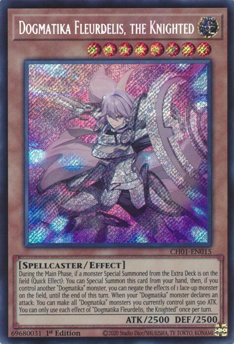Dogmatika Fleurdelis, the Knighted (Secret Rare) - CH01-EN015 - Secret Rare - 1st Edition