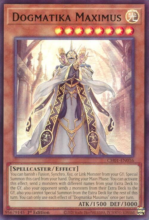 Dogmatika Maximus - CH01-EN016 - Ultra Rare - 1st Edition