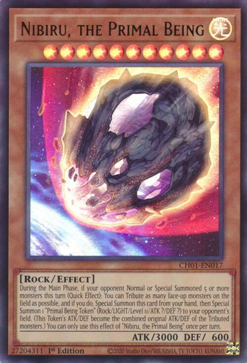 Nibiru, the Primal Being - CH01-EN017 - Ultra Rare - 1st Edition