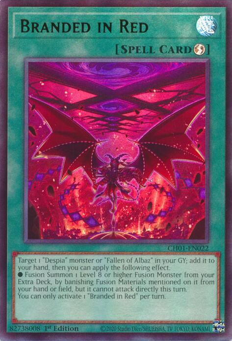 Branded in Red - CH01-EN022 - Ultra Rare - 1st Edition