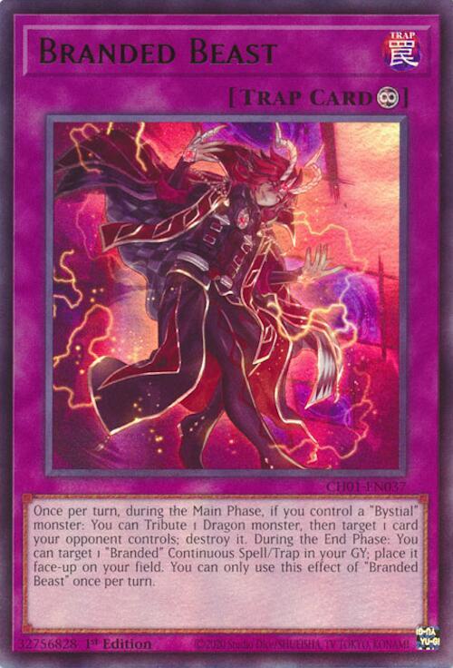 Branded Beast - CH01-EN037 - Ultra Rare - 1st Edition