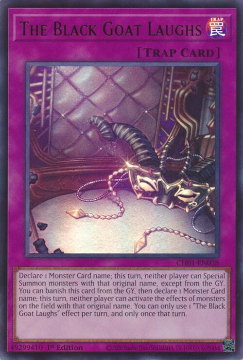 The Black Goat Laughs - CH01-EN038 - Ultra Rare - 1st Edition