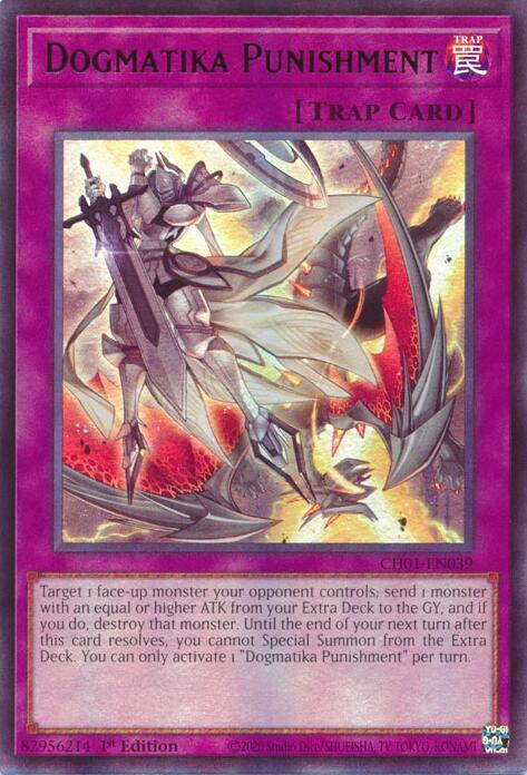 Dogmatika Punishment - CH01-EN039 - Ultra Rare - 1st Edition