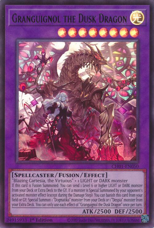 Granguignol the Dusk Dragon - CH01-EN050 - Ultra Rare - 1st Edition