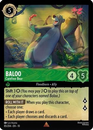 Baloo (Carefree Bear) - 85/204 - Rare