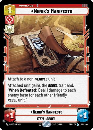 Nemik's Manifesto - 156/264 - Legendary