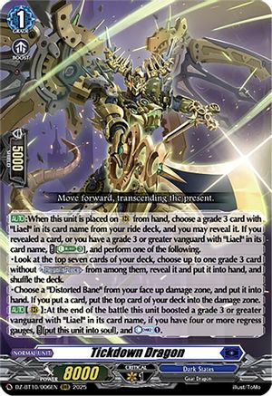 Tickdown Dragon - DZ-BT10/006EN - Triple Rare