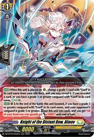 Knight of the Distant Bow, Almov - DZ-BT10/012EN - Triple Rare
