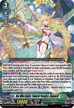 One Who Guides Towards Paradise, Nannaclir - DZ-BT10/013EN - Triple Rare