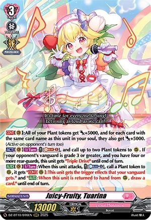 Juicy-Fruity, Tuarina - DZ-BT10/016EN - Triple Rare