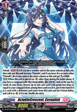 ActableCrescent, Cernalish - DZ-BT10/018EN - Triple Rare