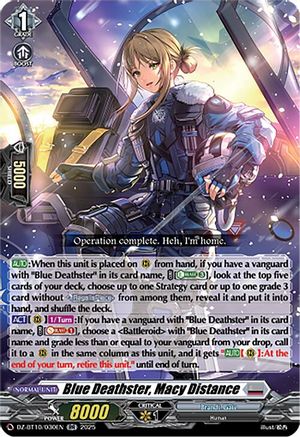 Blue Deathster, Macy Distance - DZ-BT10/030EN - Double Rare