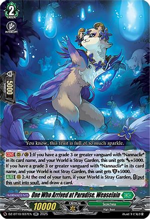One Who Arrived at Paradise, Weaselain - DZ-BT10/037EN - Double Rare