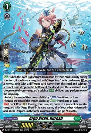 Argo Siren, Kuresh - DZ-BT10/038EN - Double Rare