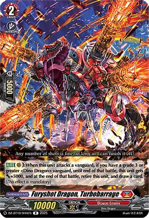 Furyshot Dragon, Turbobarrage - DZ-BT10/044EN - Rare