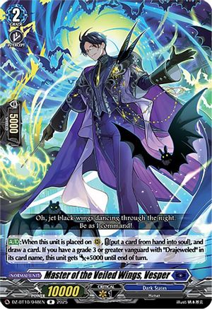 Master of the Veiled Wings, Vesper - DZ-BT10/048EN - Rare