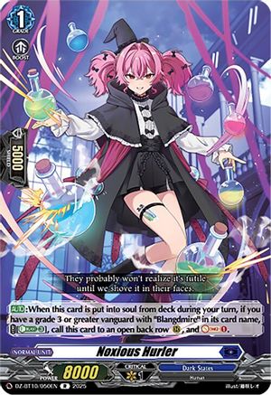 Noxious Hurler - DZ-BT10/050EN - Rare