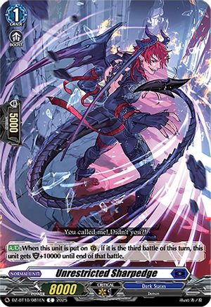 Unrestricted Sharpedge - DZ-BT10/081EN - Common