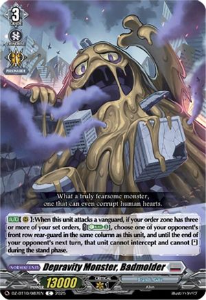 Depravity Monster, Badmolder - DZ-BT10/087EN - Common