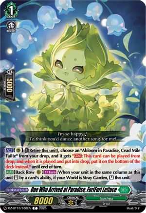 One Who Arrived at Paradise, FuriFuri Lettuce - DZ-BT10/108EN - Common