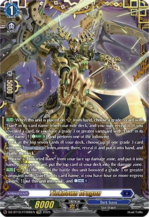 Tickdown Dragon (FFR) - DZ-BT10/FFR06EN - Double Frame Rare