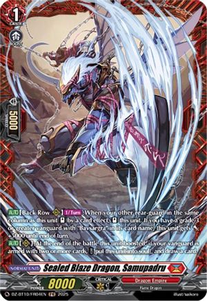 Sealed Blaze Dragon, Samupadru (FR) - DZ-BT10/FR04EN - Frame Rare