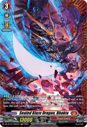 Sealed Blaze Dragon, Bhakta (FR) - DZ-BT10/FR05EN - Frame Rare