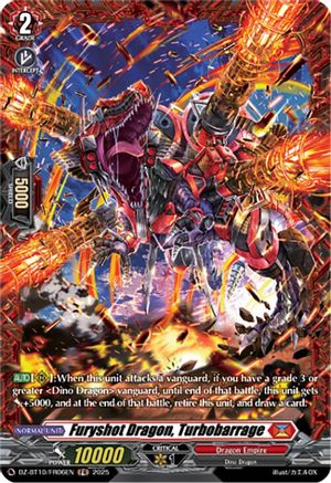 Furyshot Dragon, Turbobarrage (FR) - DZ-BT10/FR06EN - Frame Rare