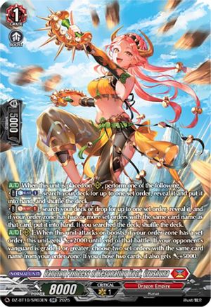 Dancing Princess of Resonating Rock, Crushuna (SR) - DZ-BT10/SR03EN - Silver Rare