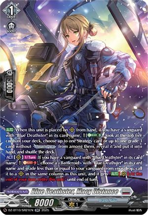 Blue Deathster, Macy Distance (SR) - DZ-BT10/SR21EN - Silver Rare
