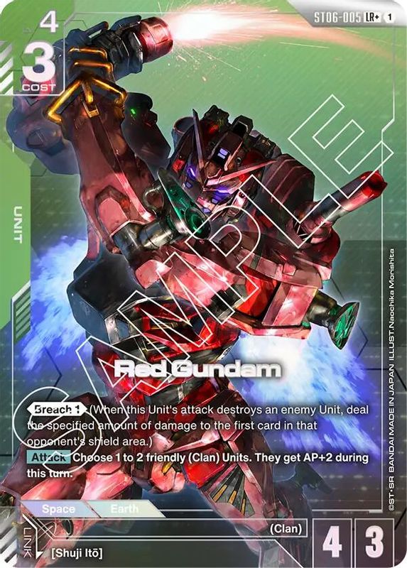 Red Gundam (LR+) (Alternate Art) - ST06-005 - Legend Rare+
