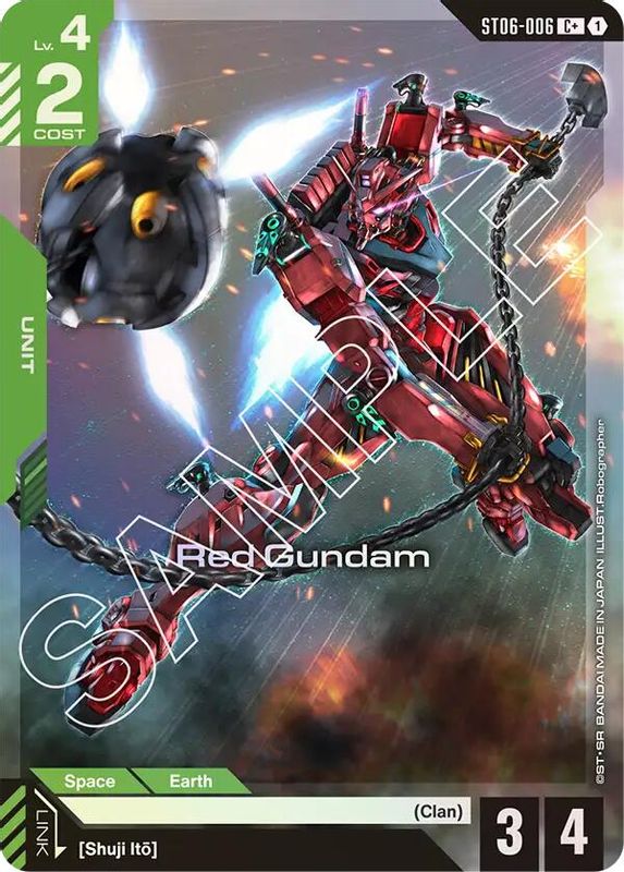 Red Gundam (C+) (Alternate Art) - ST06-006 - Common+