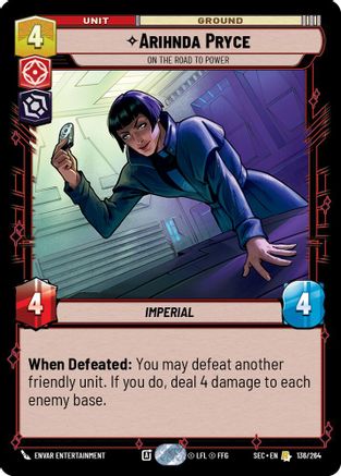 Arihnda Pryce - On the Road to Power - 136/264 - Rare