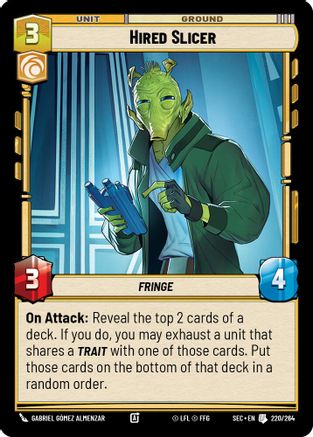 Hired Slicer - 220/264 - Uncommon