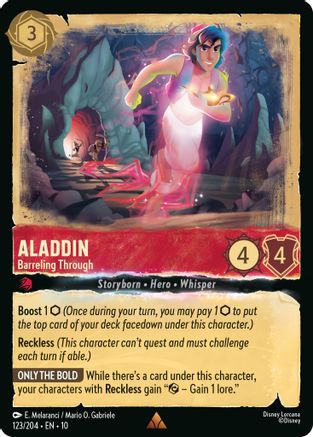 Aladdin (Barreling Through) - 123/204 - Rare