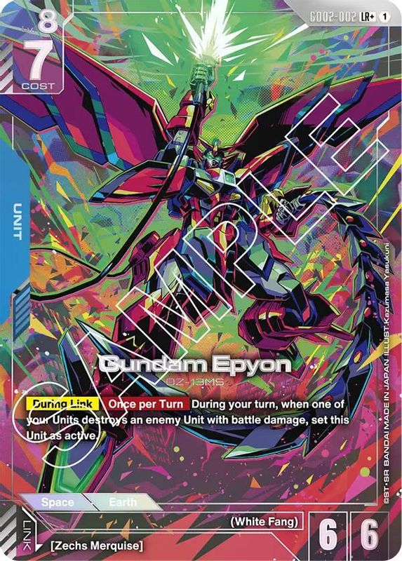 Gundam Epyon (LR+) (Alternate Art) - GD02-002 - Legend Rare+