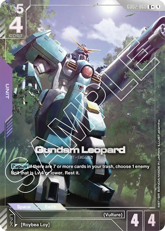 Gundam Leopard (U+) (Alternate Art) - GD02-060 - Uncommon+