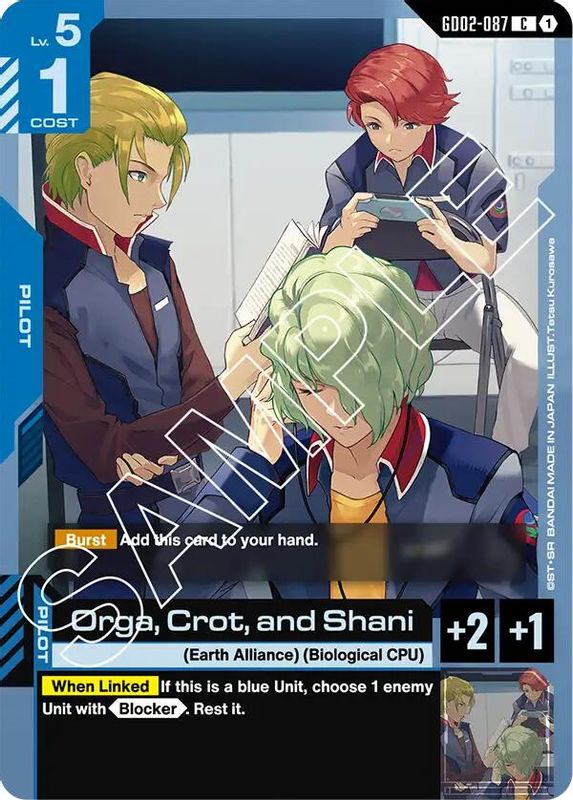 Orga, Crot, and Shani - GD02-087 - Common